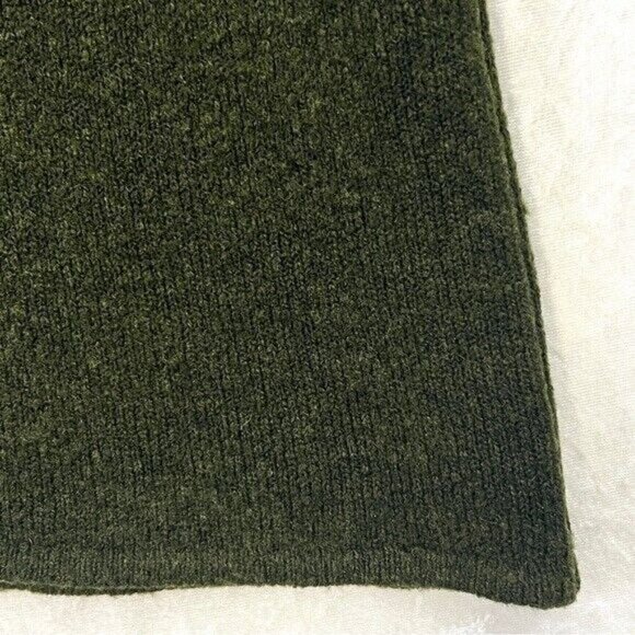 STUDIO Y Turtleneck Sweater Wool Blend‎ Sz S Olive Minimalist Outdoor Cabincore - Picture 8 of 12
